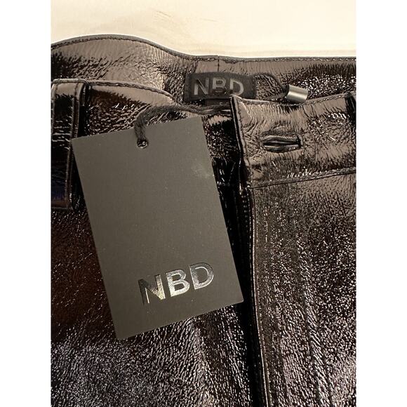 NBD Men’s Or Women’s Black Leather Pants New With Tags And Straight Legs - Picture 3 of 10